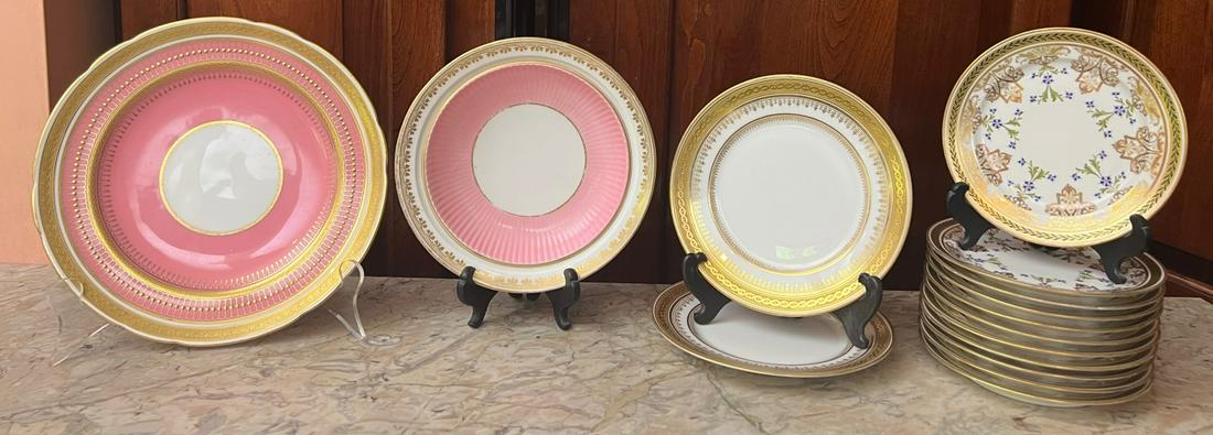 (12) & (11) J. POUYAT LIMOGES PLATES & TWO OTHERS (1 of 11)