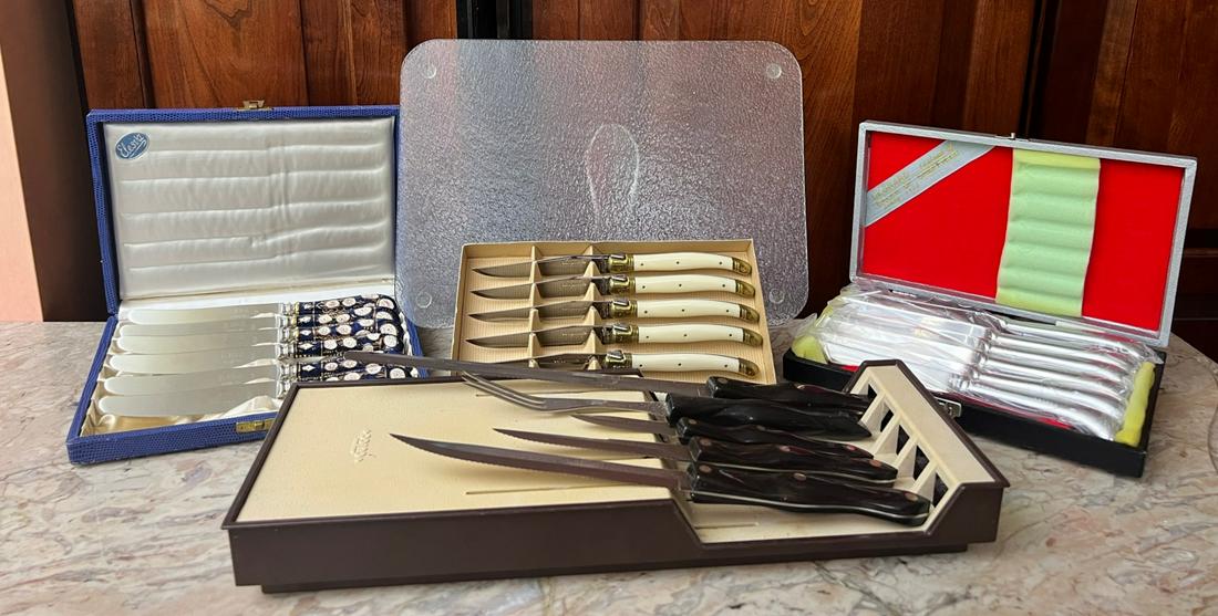 LAGUIOLE and CUTCO KNIFE SETS & CUTTING BOARD (1 of 5)