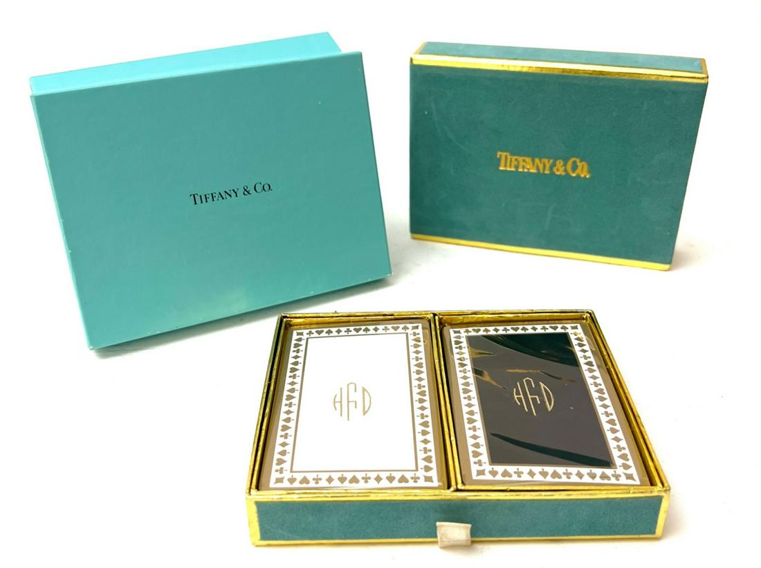 (2) DECKS OF UNOPENED TIFFANY PLAYING CARDS (1 of 3)