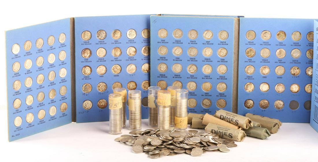 LARGE GROUPING OF ROOSEVELT DIMES (1 of 5)