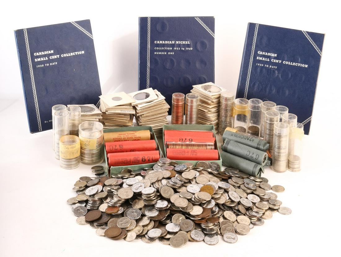 LARGE GROUPING OF CANADIAN COINAGE (1 of 6)