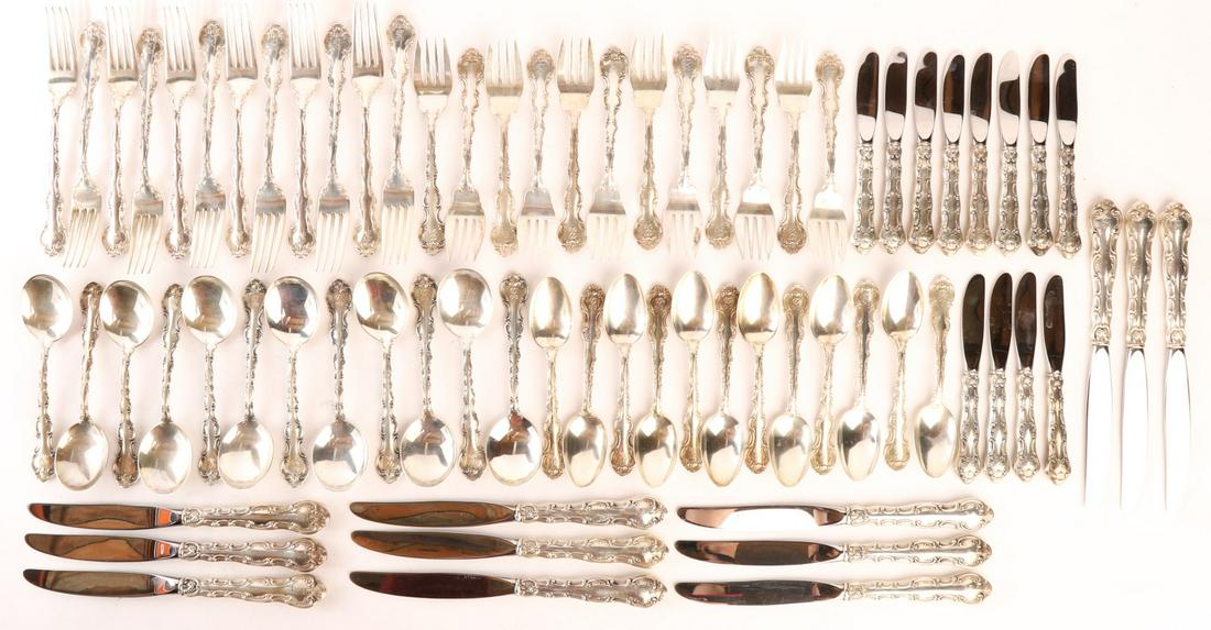 GORHAM "STRASBOURG" STERLING SILVER FLATWARE SET (1 of 10)