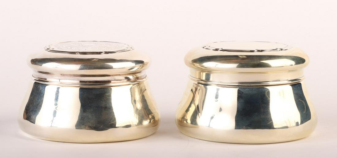 (2) STERLING SILVER POWDER PUFF HOLDERS (1 of 6)