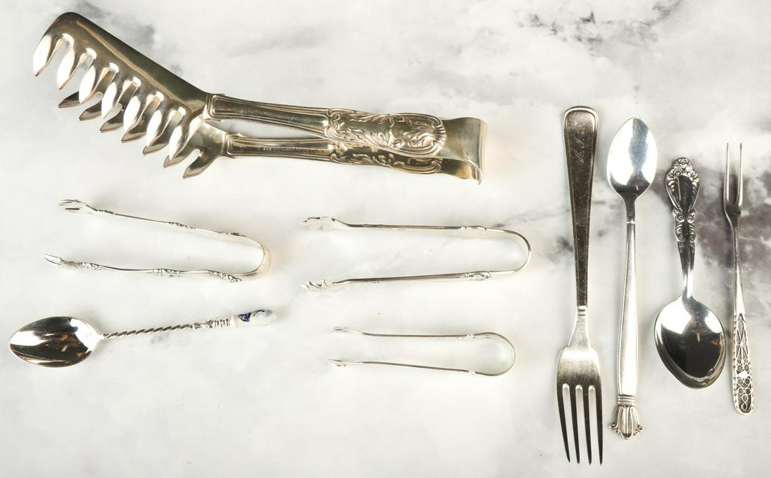 LOT of (9) STERLING SILVER SERVING PIECES Aug 06, 2022 John McInnis Auctioneers,LLC in MA