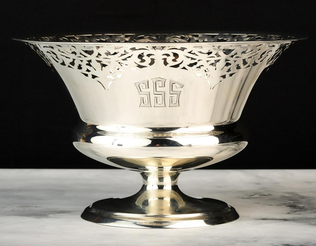 VERY FINE STERLING SILVER FRUIT BOWL (1 of 7)