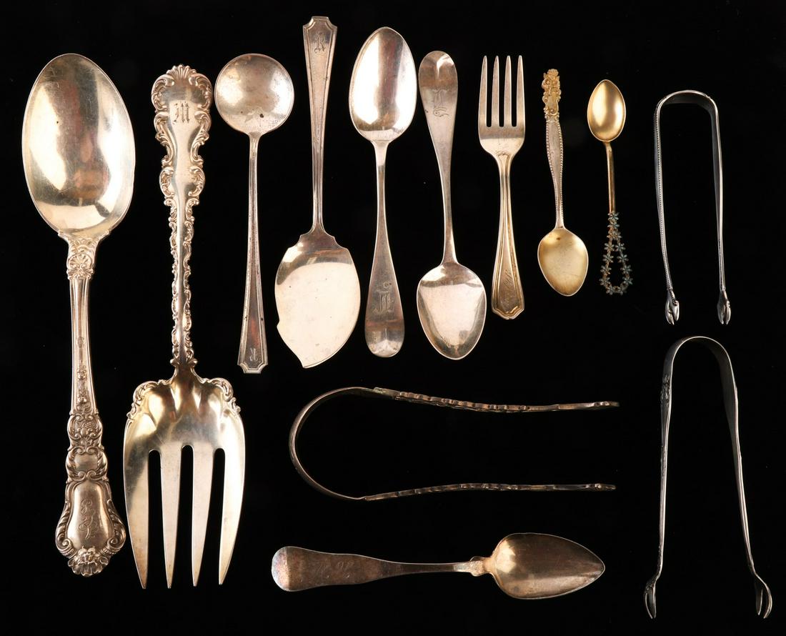 GROUPING OF STERLING SILVER FLATWARE (1 of 20)
