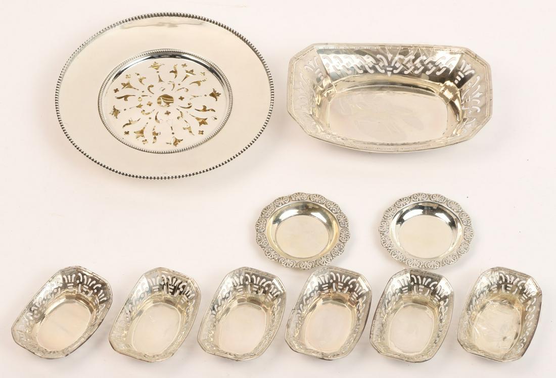 STERLING SILVER NUT DISH SET (1 of 20)