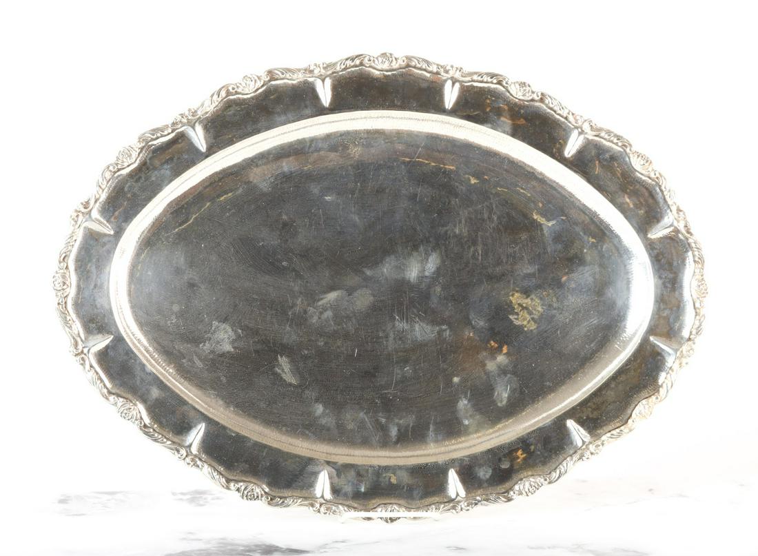 LARGE STERLING SILVER TRAY (1 of 8)