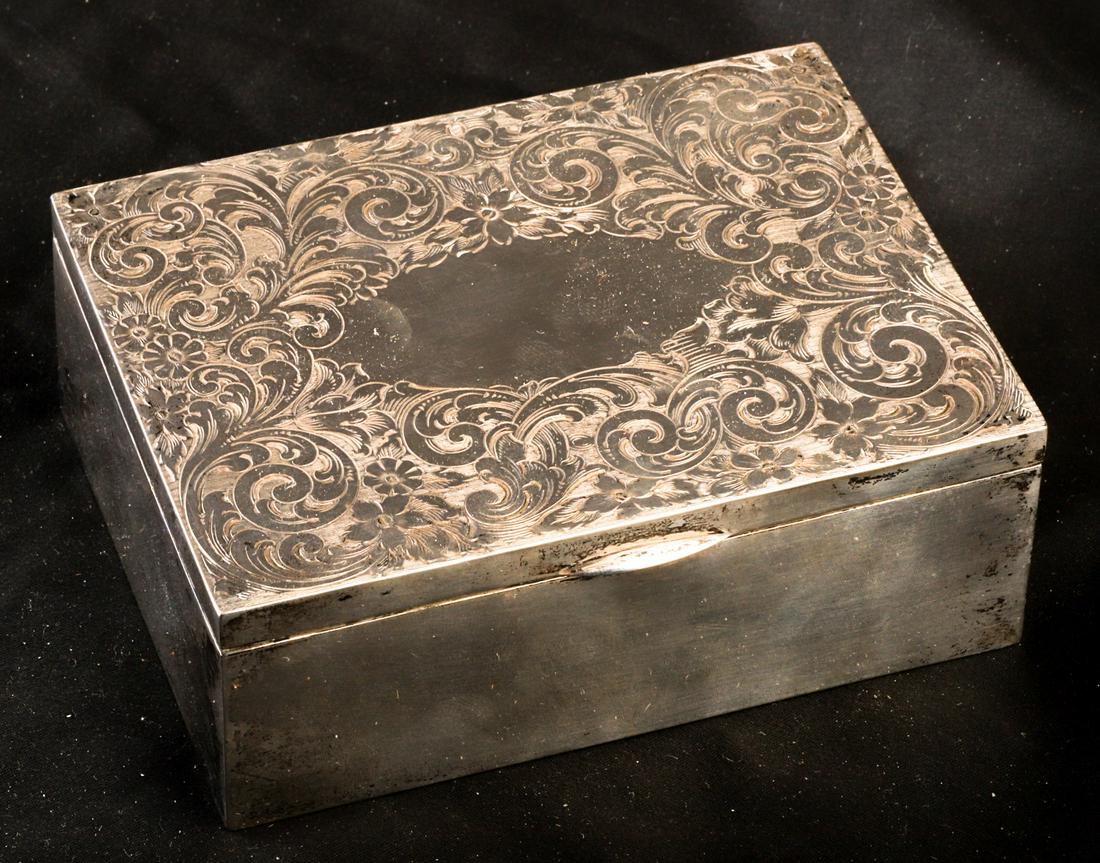 STERLING SILVER JEWELRY BOX (1 of 6)