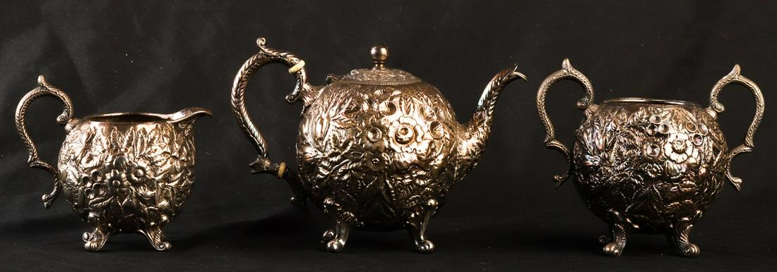 BLACK STARR & FROST STERLING SILVER TEA SET (1 of 20)