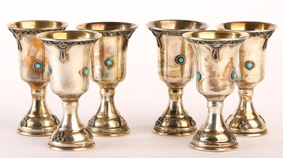 JUDAICA (6)  SILVER KIDDUSH CUPS (1 of 8)