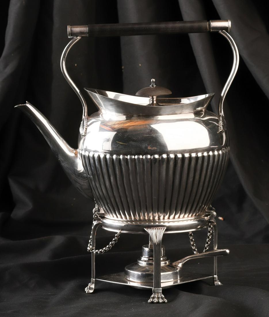 FINE QUALITY WALKER & HALL KETTLE ON STAND (1 of 9)