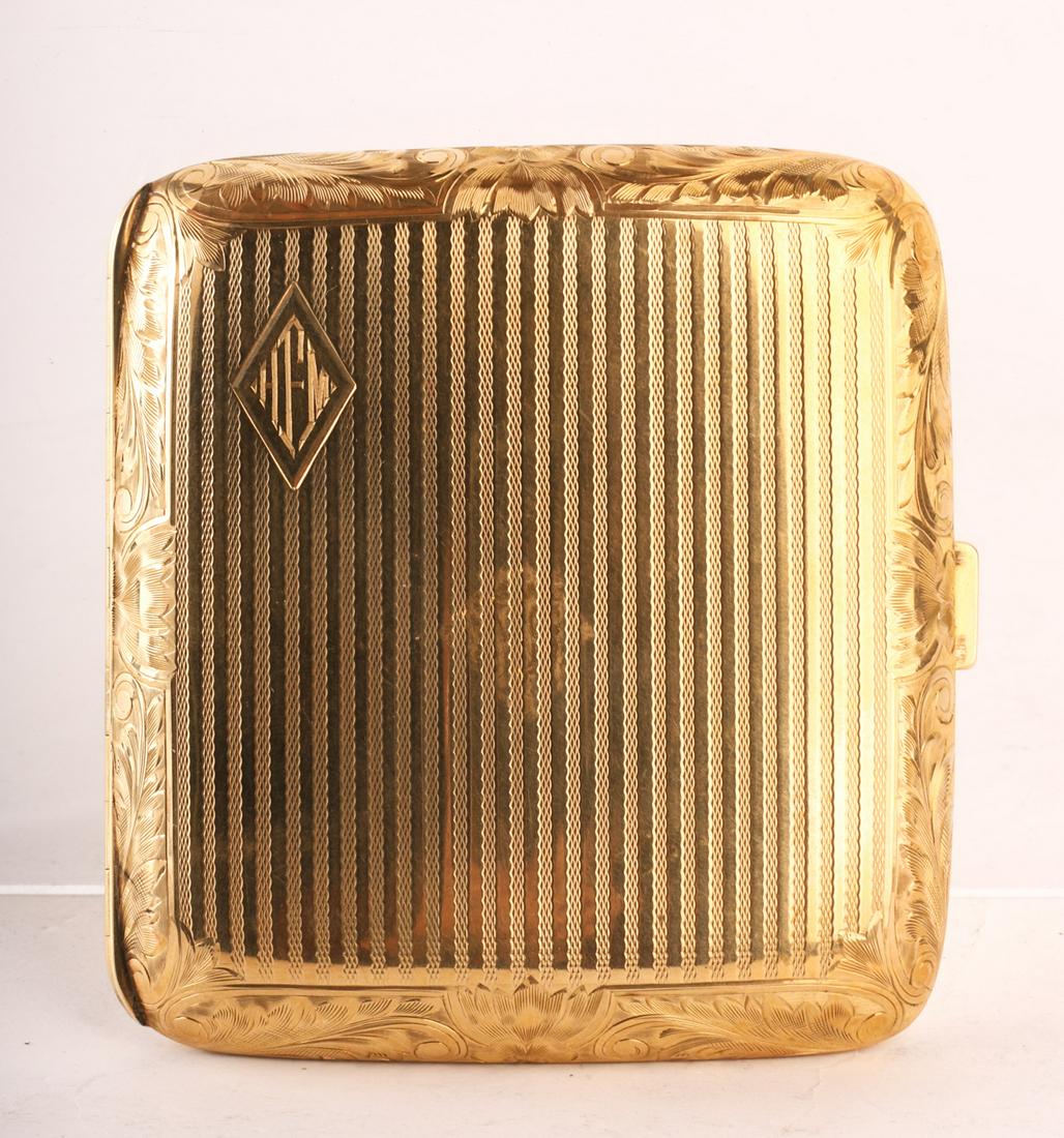 BLACK, STARR & FROST 14k GOLD CIGARETTE CASE (1 of 10)