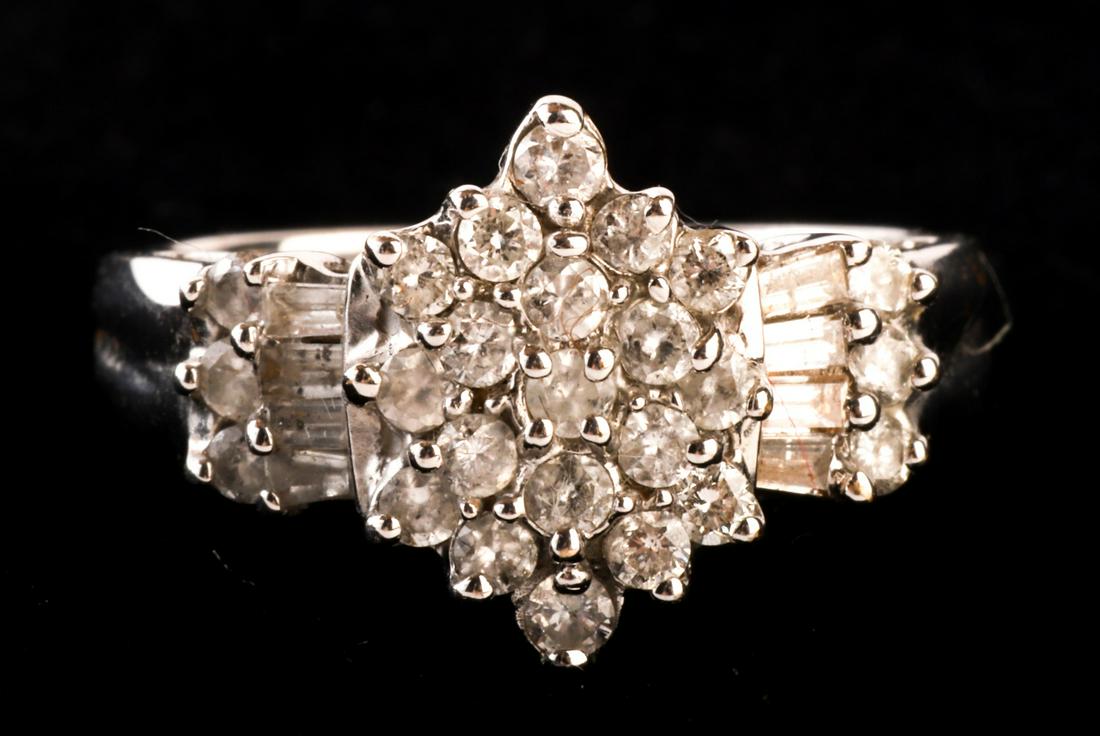 14k WHITE GOLD DIAMOND ENCRUSTED RING (1 of 5)