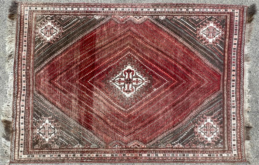 HAND WOVEN PERSIAN TRIBAL WOOL ORIENTAL CARPET (1 of 11)
