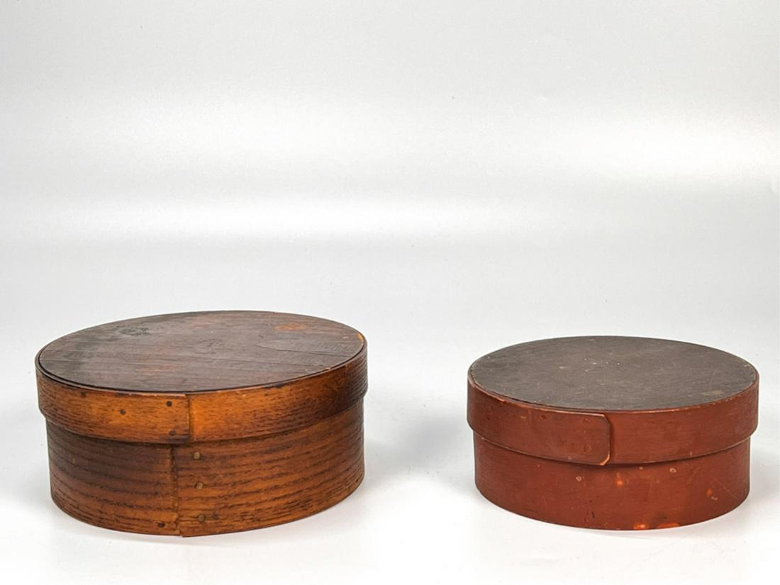 (2) PANTRY BOXES: (1) DARK FINISH (1) IN RED PAINT (1 of 14)