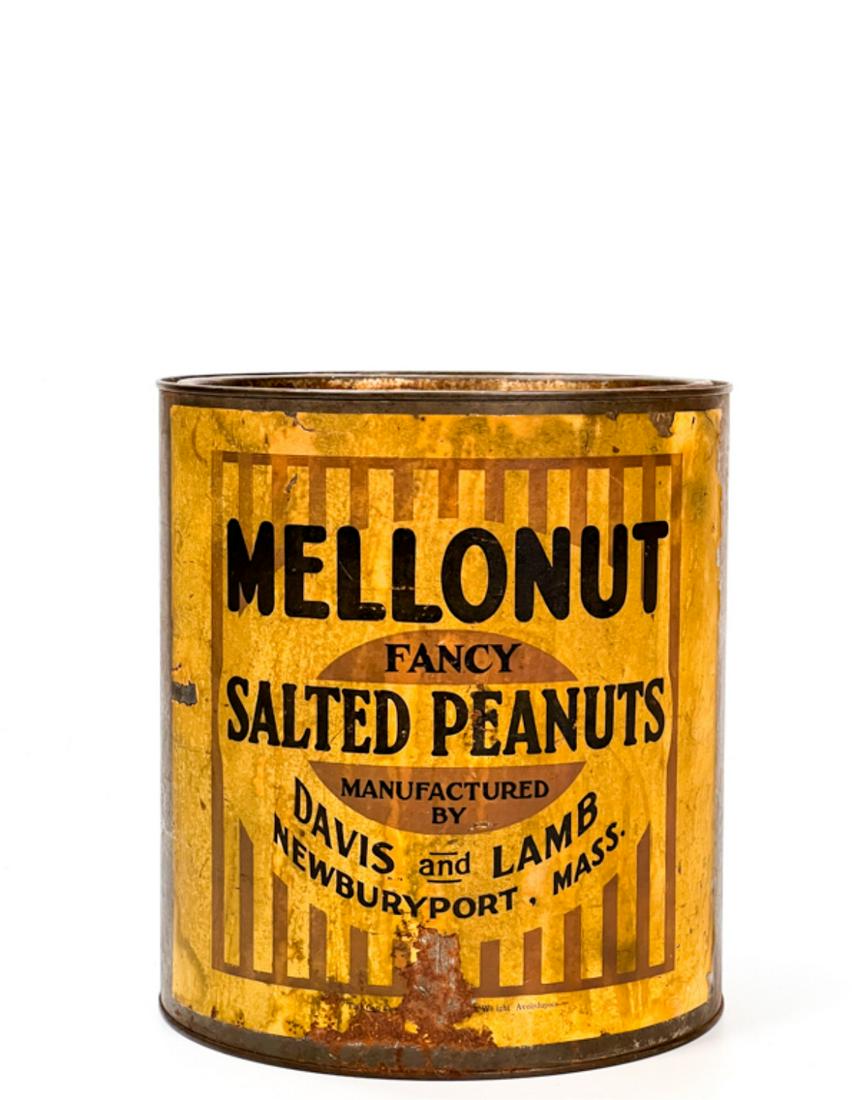 MELLONUT FANCY SALTED PEANUTS NEWBURYPORT CAN (1 of 5)