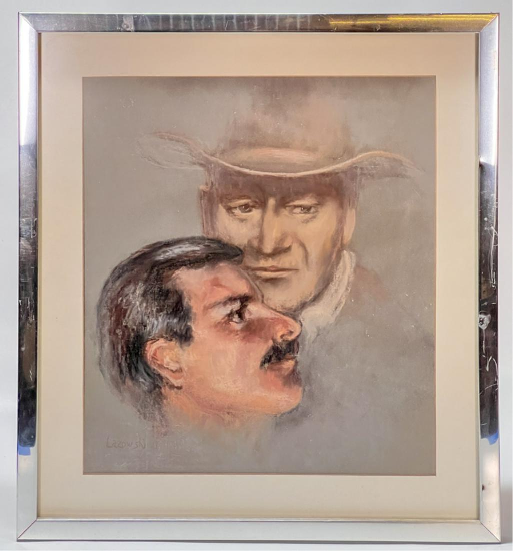 SIGNED PORTRAIT OF JOHN WAYNE & FREDDIE MERCURY (1 of 8)
