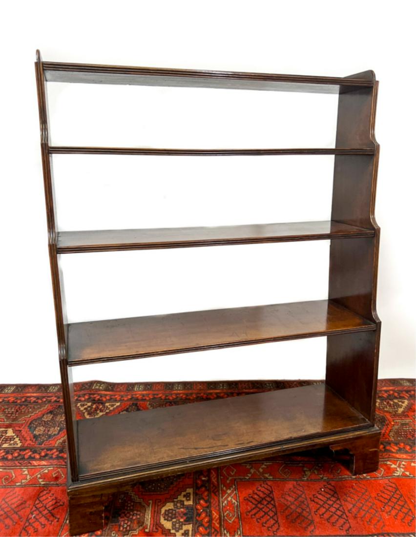 (4) SHELF MAHOGANY BOOKCASE ON BRACKET FEET (1 of 6)