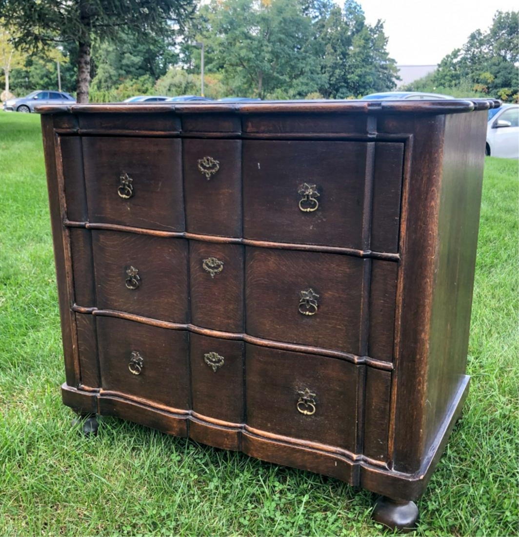 CONTINENTAL BLOCKFRONT CHEST w SERPENTINE TOP (1 of 8)