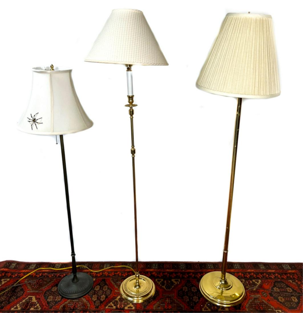 GROUP (3) NICE QUALITY FLOOR LAMPS (1 of 4)
