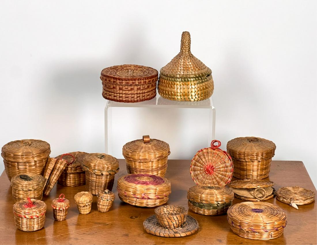NICE COLLECTION OF (21) MINIATURE SWEETGRASS ITEMS (1 of 20)