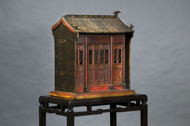 Model of a Chinese House,: Early/Mid 20th Century, 28"H x 24"W x19"D