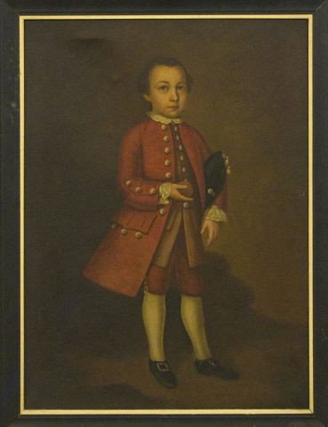 Rebekah T. Furness (20th century) Thomas Dawes: protrait as a young boy (copy after John Copley) signed R. T. Furness verso. Oil on canvas, 30" X 22" framed