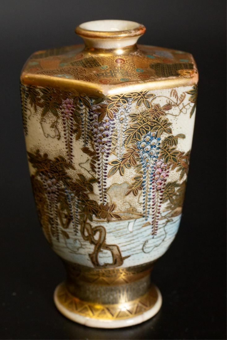 (19th c) JAPANESE SATSUMA VASE (1 of 6)