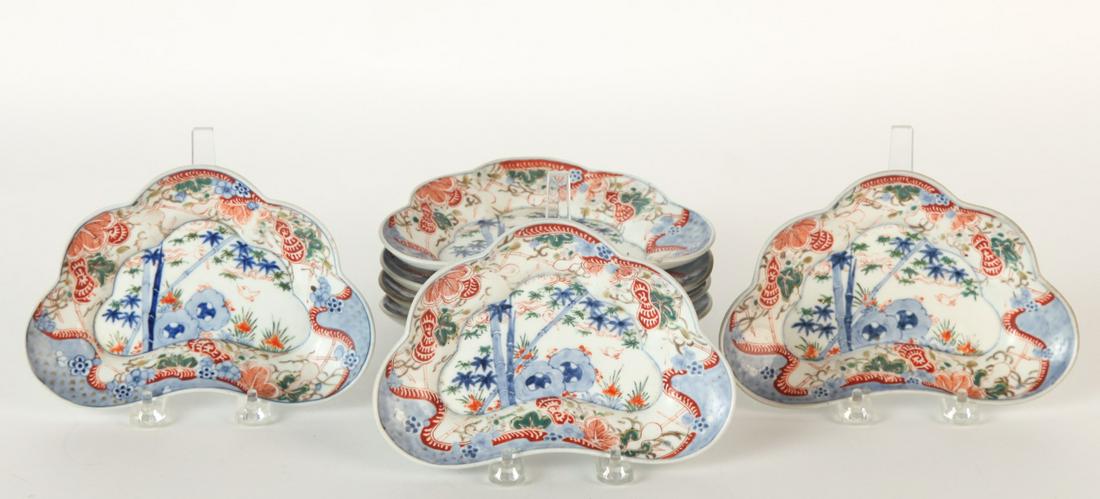 (7) JAPANESE PORCELAIN SWEET MEAT TRAYS (1 of 9)