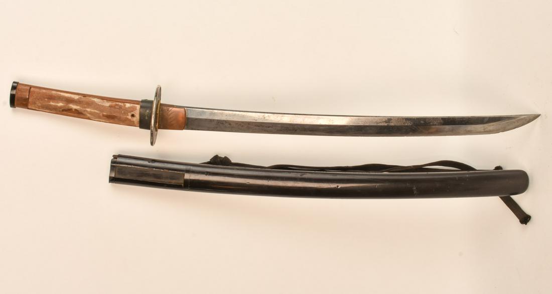 (19th c) JAPANESE WAKIZASHI SWORD (1 of 20)