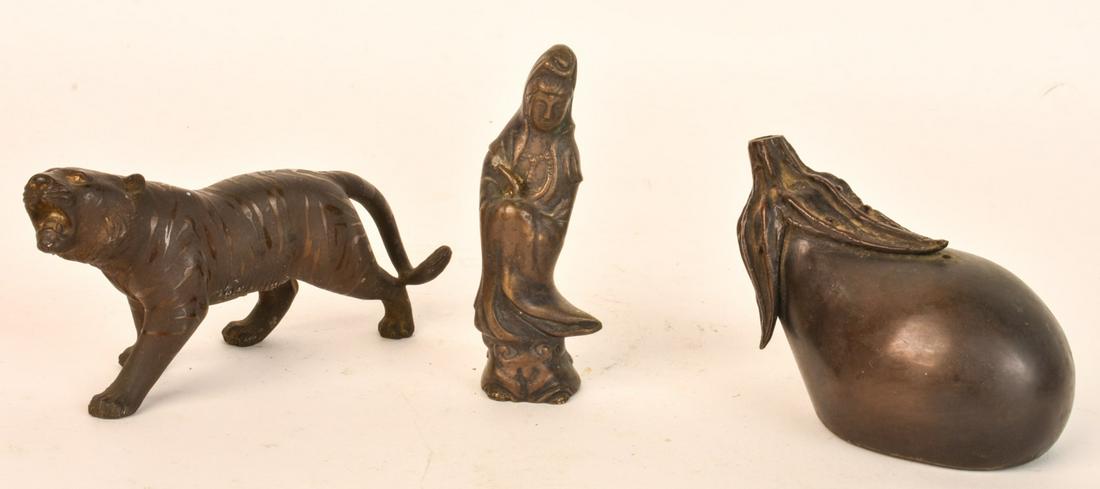 SIGNED JAPANESE BRONZE TIGER and EGGPLANT (1 of 13)