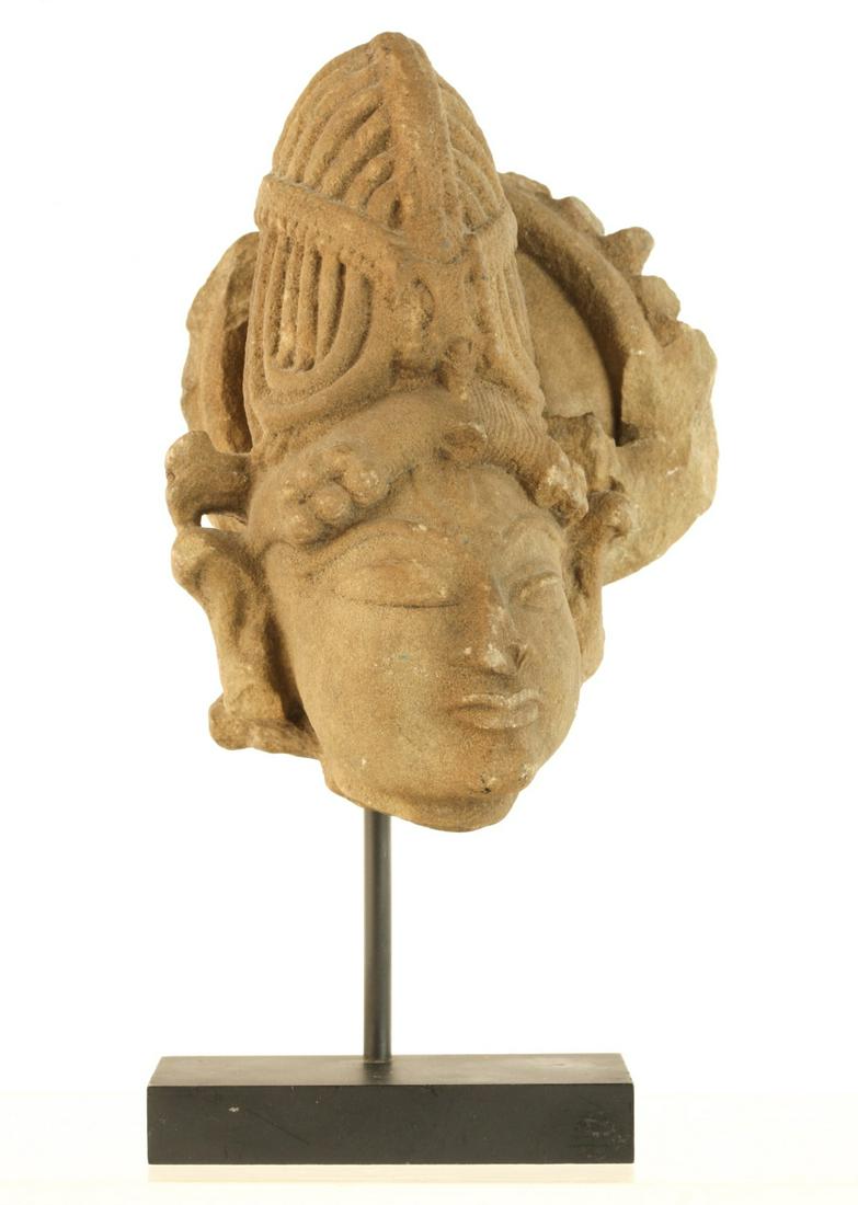 1ST -3RD CENTURY GANDHARA STONE FIGURE HEAD (1 of 10)