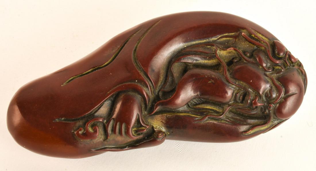 (19th c) JAPANESE CARVING OF A  LUCKY GOD (1 of 7)