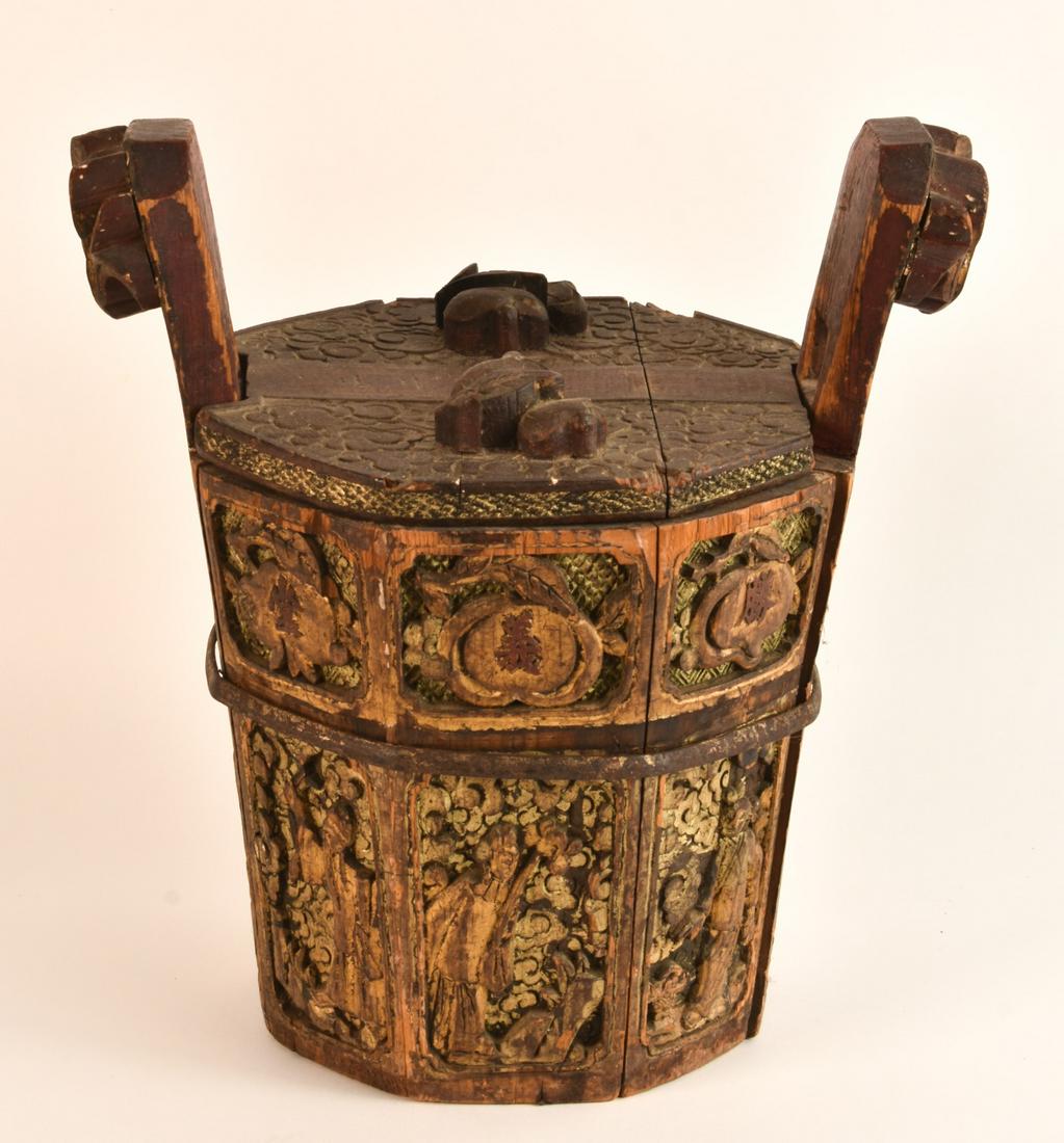 (19th c) OCTAGONAL CHINESE BUCKET (1 of 18)