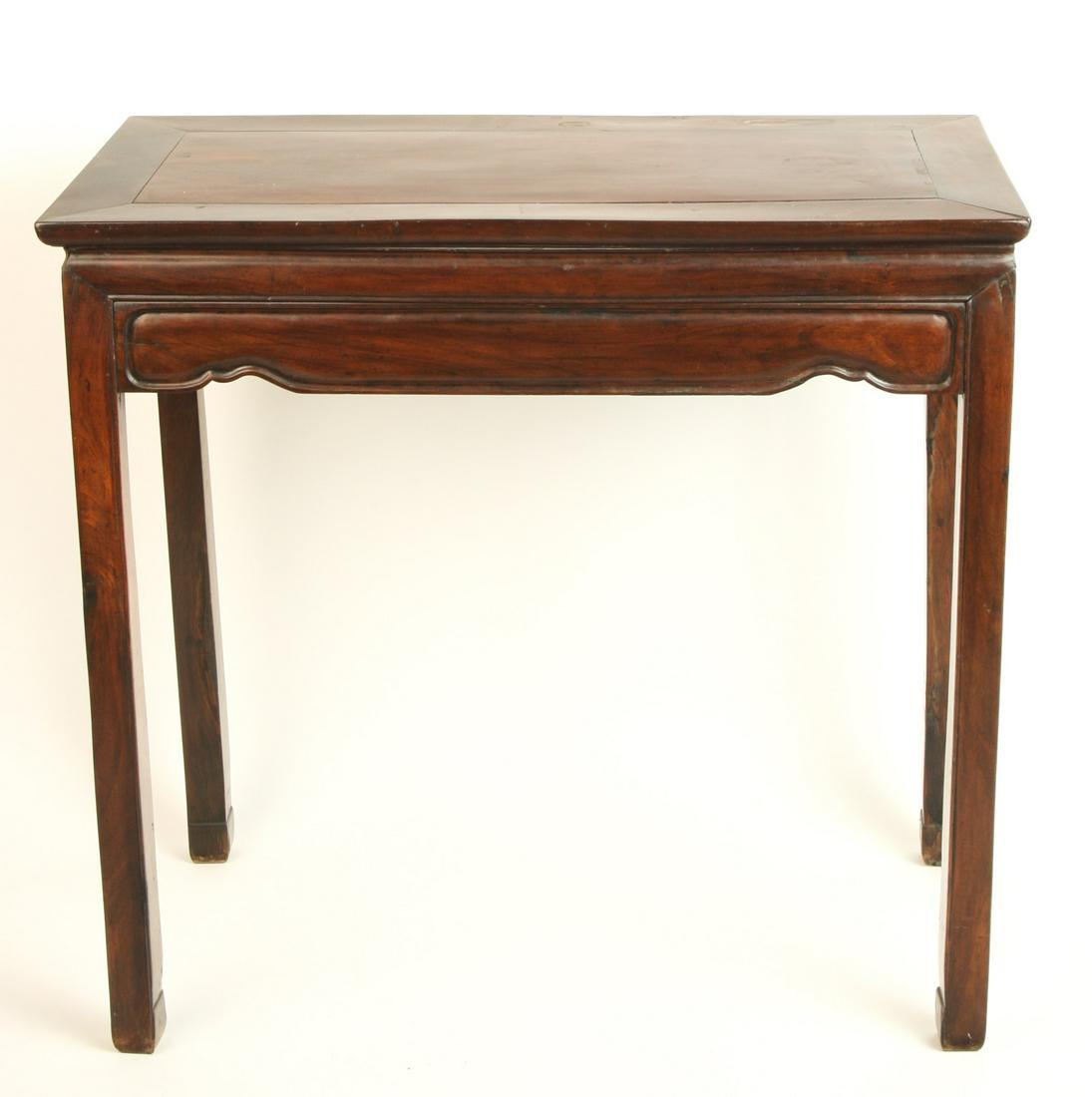 (18th c) CHINESE ROSEWOOD CONSOLE TABLE (1 of 10)