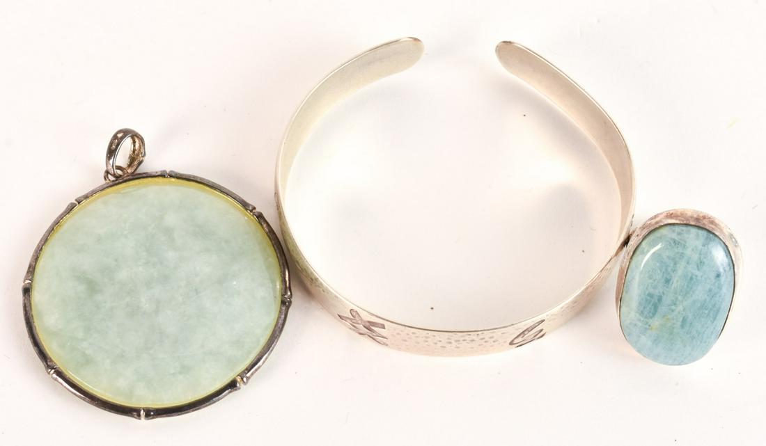 (3) PIECES OF STERLING SILVER JEWELRY (1 of 13)