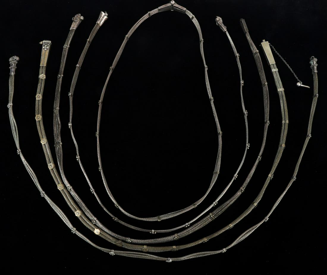 (5) INDONESIAN SILVER ROPE BELTS (1 of 11)