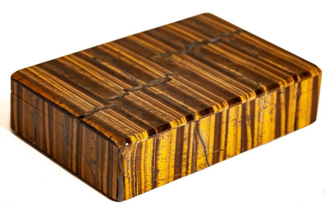 TIGER EYE and PICTURE JASPER BOX (1 of 8)