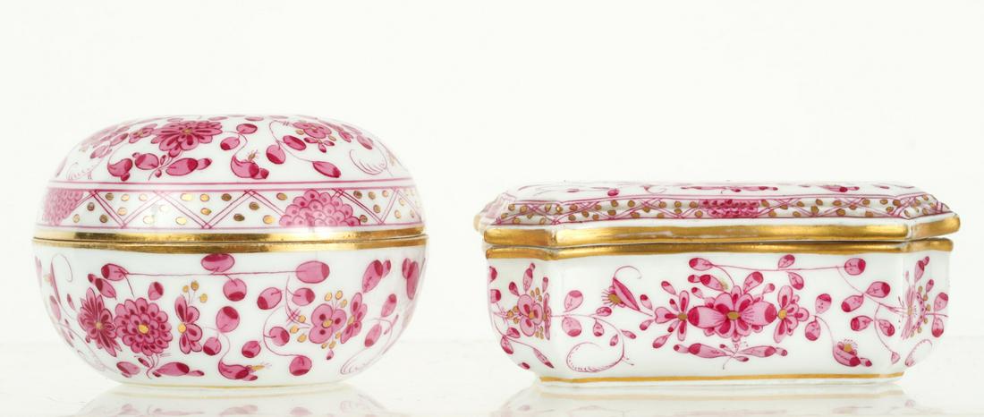 (2) MEISSEN PORCELAIN COVERED BOXES (1 of 10)
