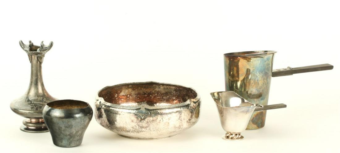 GROUP OF SILVER PLATE WARES (1 of 20)
