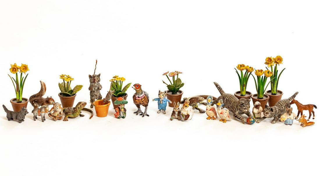 GROUP OF AUSTRIAN BRONZES INCLUDING MOTHER GOOSE (1 of 11)