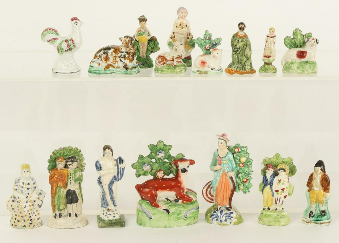 GROUP OF FIGURAL ENGLISH CREAMWARE (1 of 20)