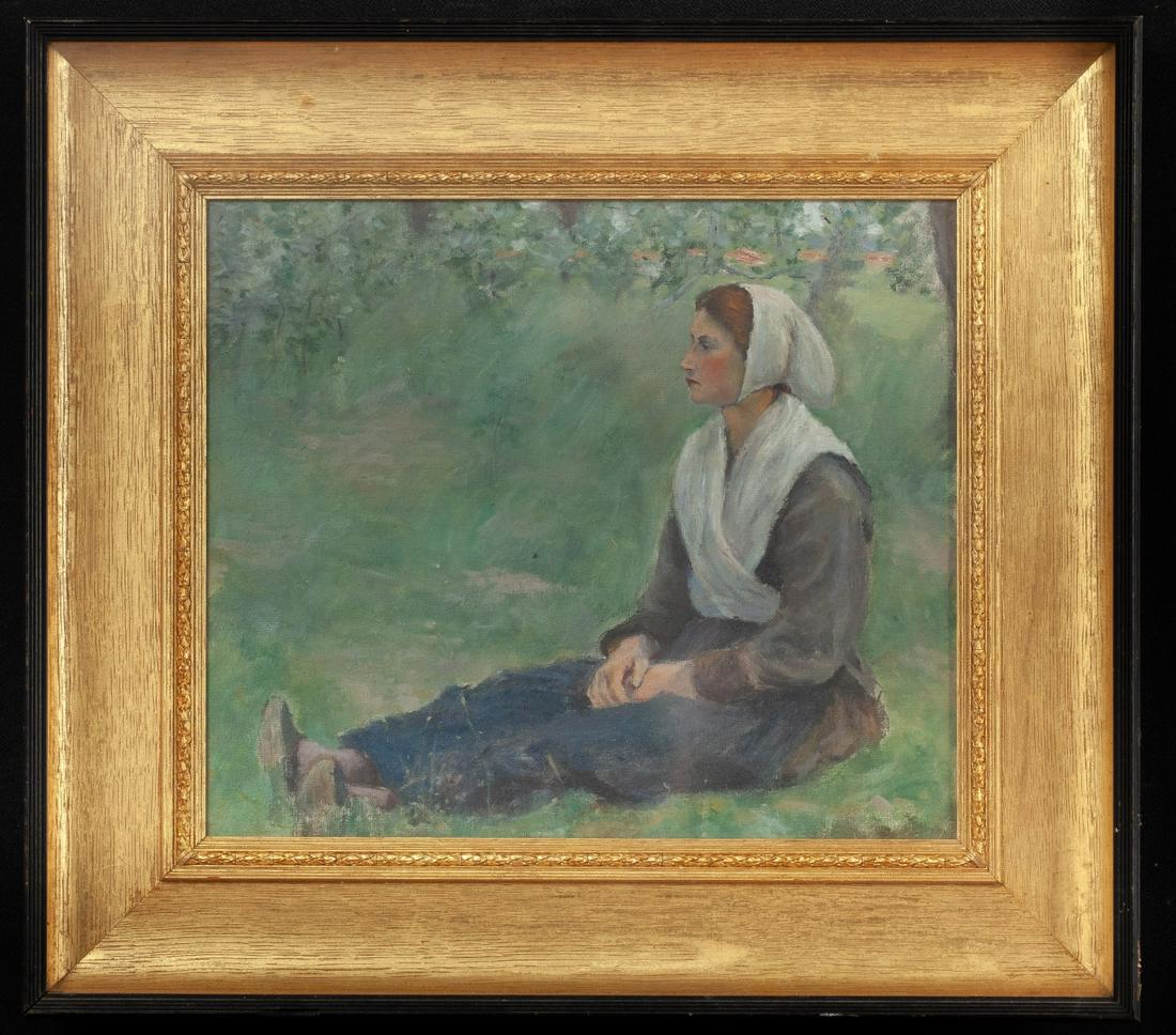 FRENCH SCHOOL (19th c) Impressionist Idyll (1 of 6)