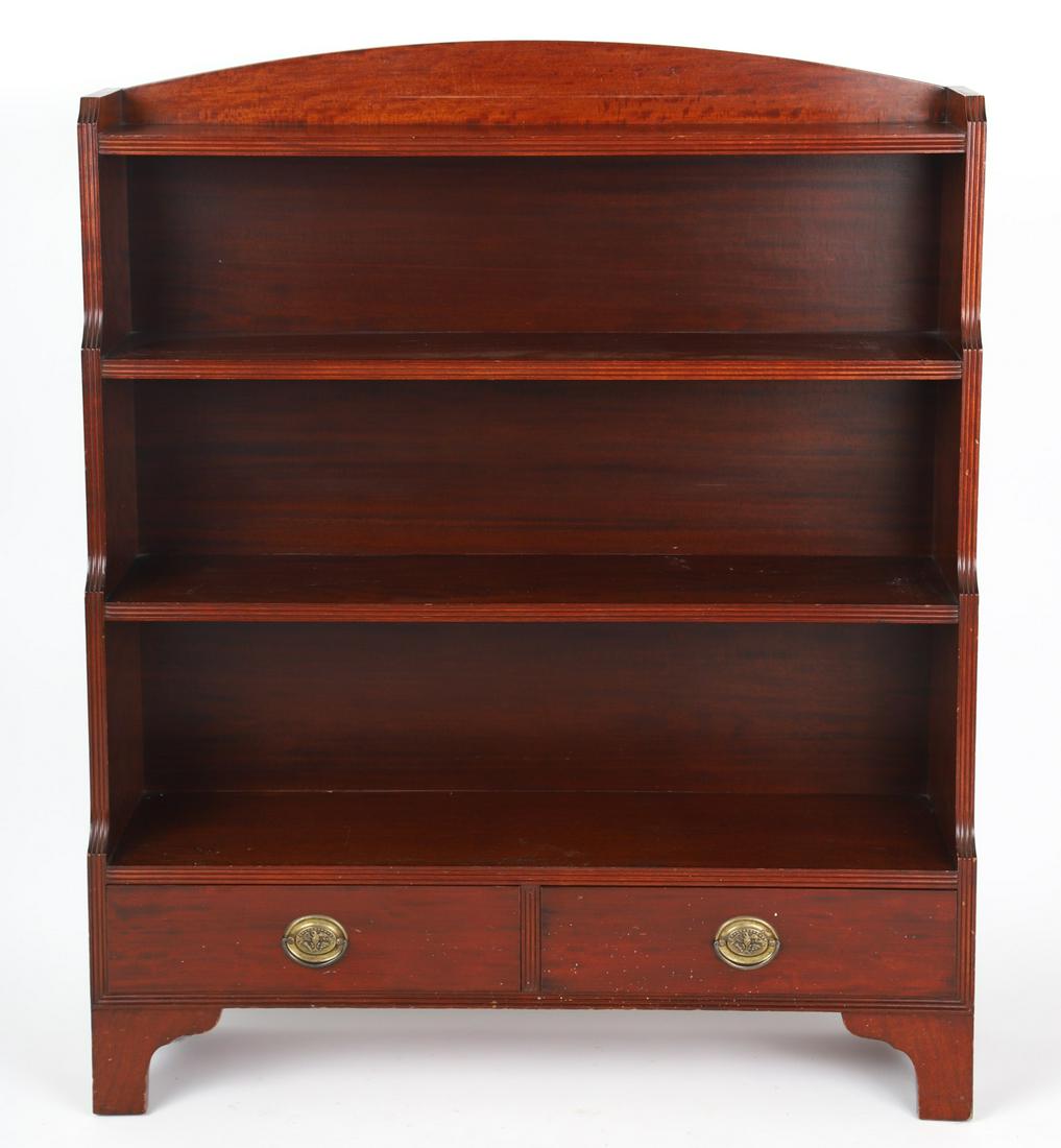 CUSTOM (3) TIER MAHOGANY BOOKSHELF (1 of 11)