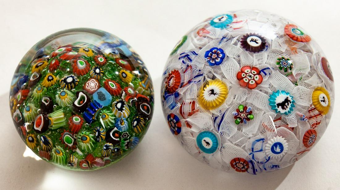 (1) SILHOUETTE CANE PAPERWEIGHT and a SECOND (1 of 18)