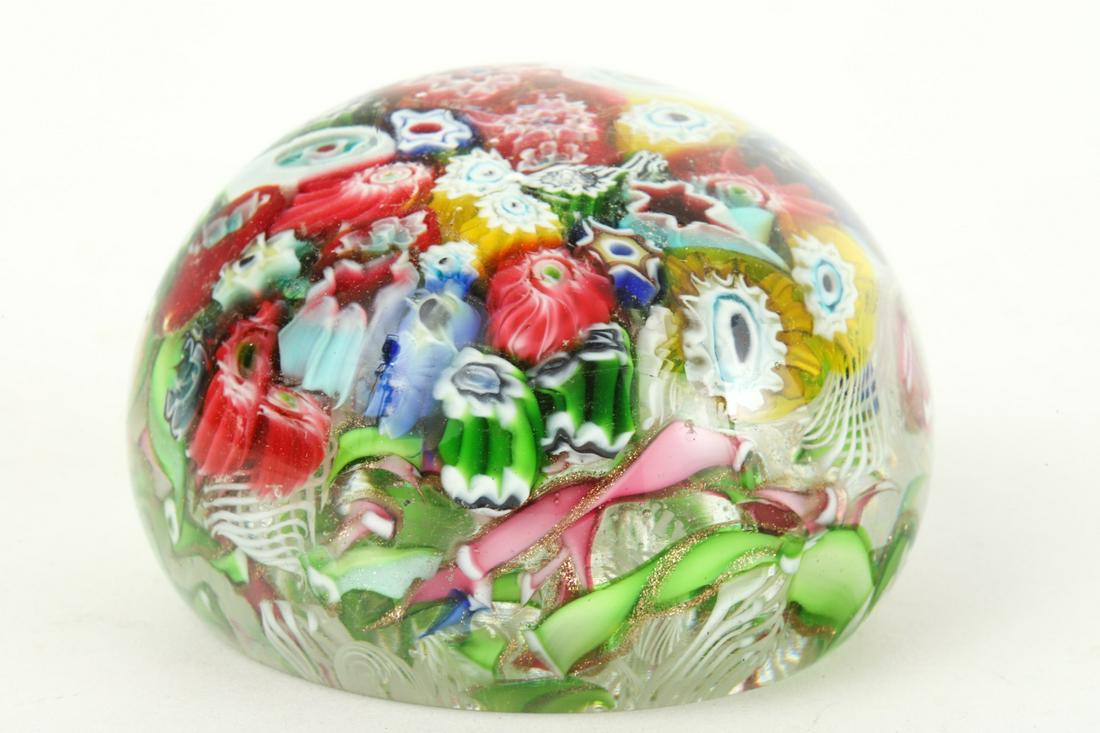CANE GLASS PAPERWEIGHT (1 of 7)