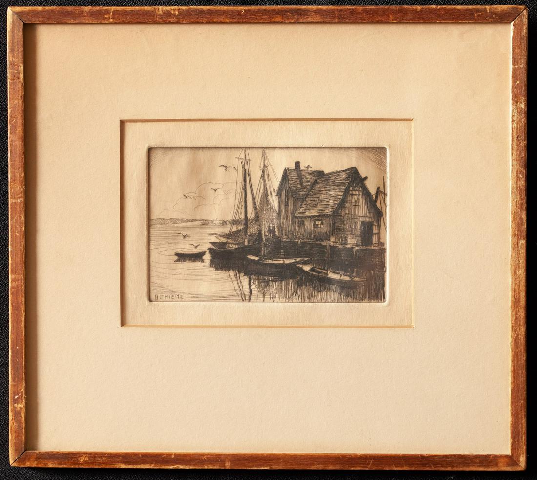 ANTHONY THIEME ETCHING of MOTIF #1 ROCKPORT (1 of 7)
