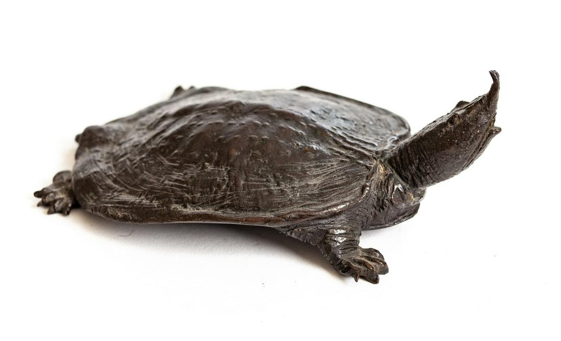 JAPANESE BRONZE TURTLE SCULPTURE (1 of 7)