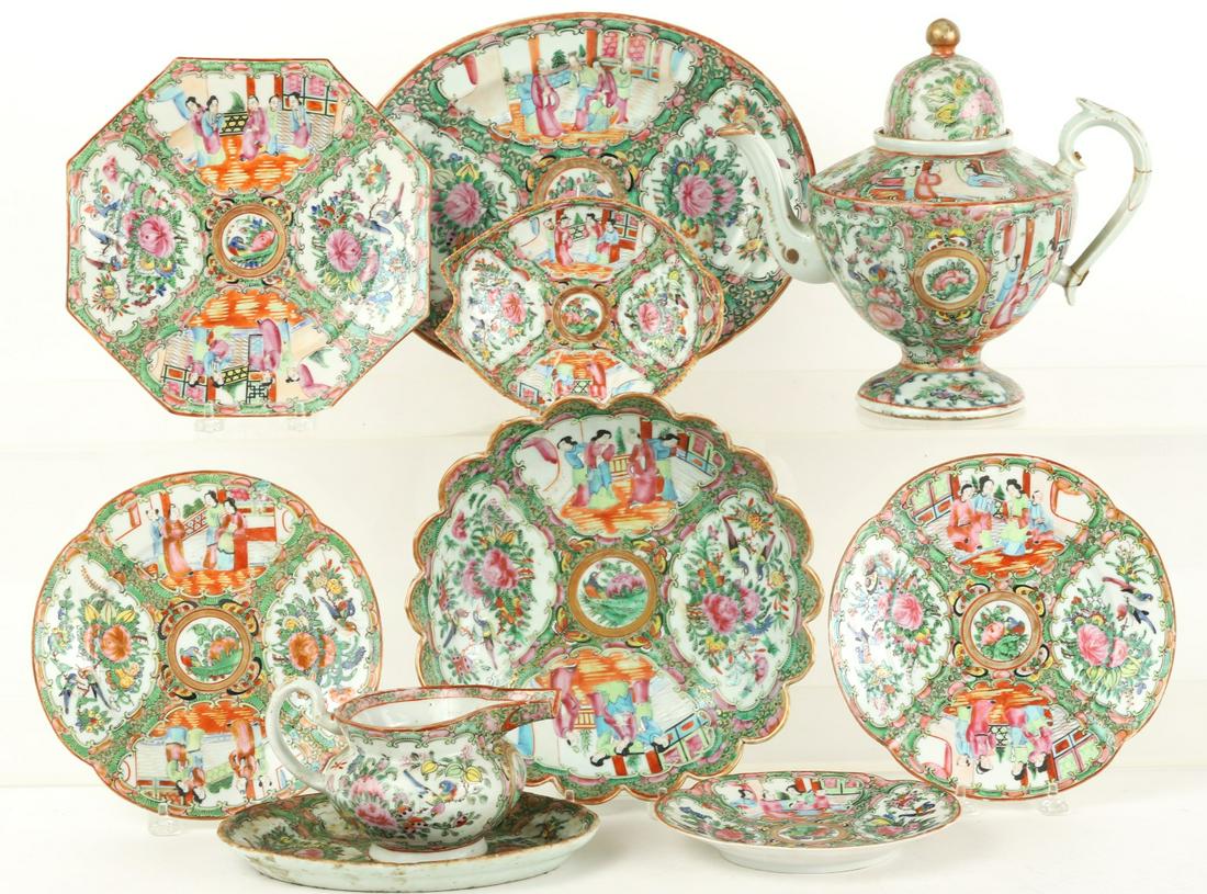 (10) PIECES OF ROSE MEDALLION (1 of 20)